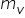 m subscript v