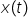 x left parenthesis t right parenthesis