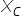 X subscript C