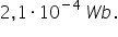 2 comma 1 times 10 to the power of negative 4 end exponent space W b.