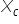 X subscript c