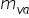 m subscript v a end subscript